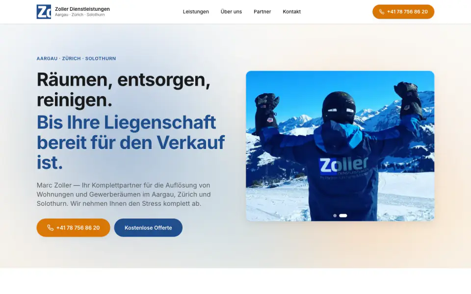 Startseite zoller-dienstleistungen.ch